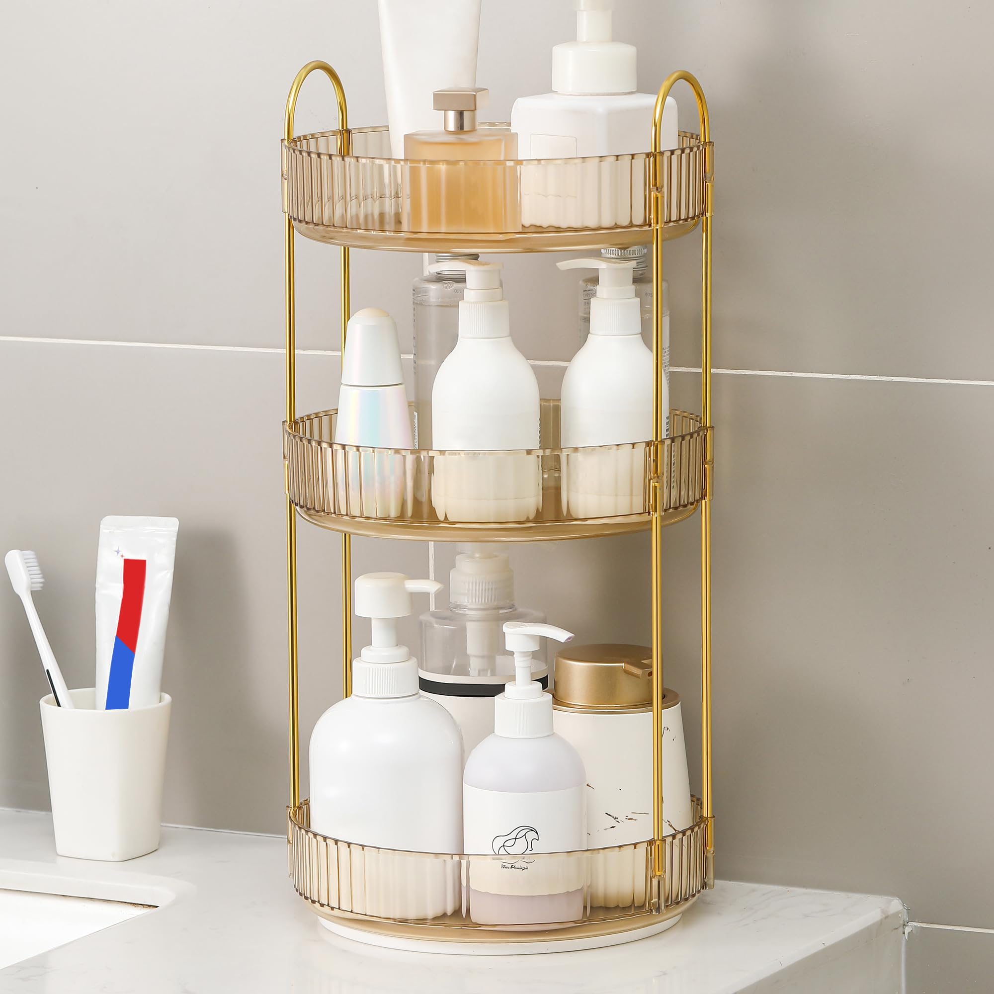 360 Rotating Makeup Organizer  - Home Essentials Bathroom Rack 评论和价格
