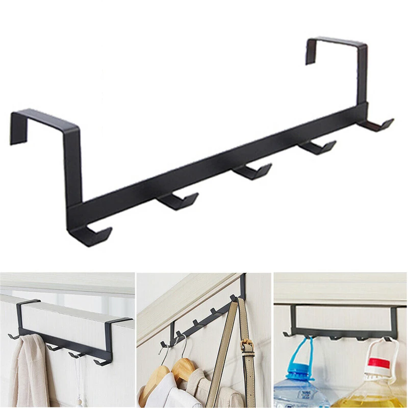 Hooks Over The Door 5 Hooks Ho - Home Kitchen Bathroom Marketing 评论和价格