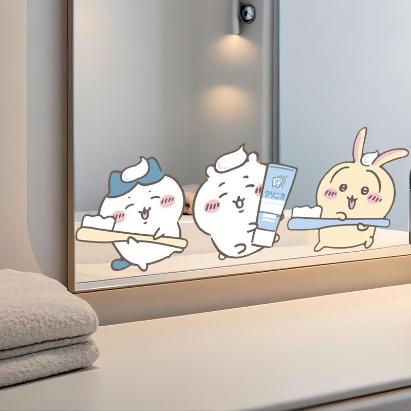 Hot Chiikawa Mirror Stickers S - Bathroom Home Improvement 评论和价格