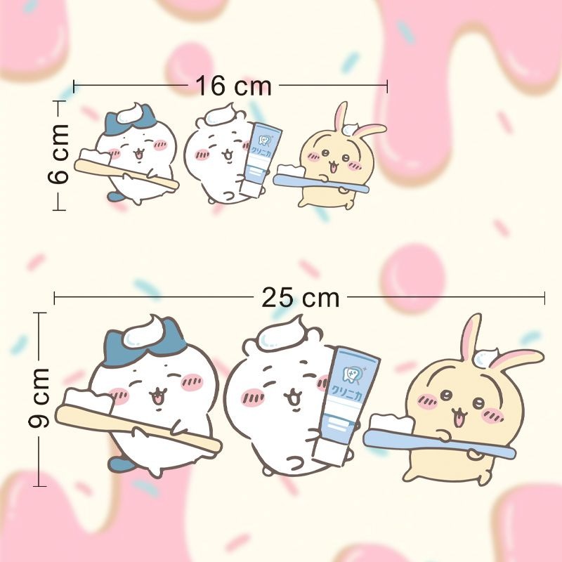 Hot Chiikawa Mirror Stickers S - Bathroom Home Improvement 评论和价格