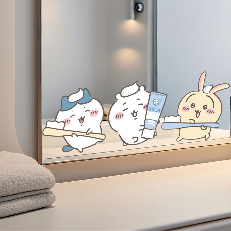 Hot Chiikawa Mirror Stickers S - Bathroom Home Improvement 评论和价格