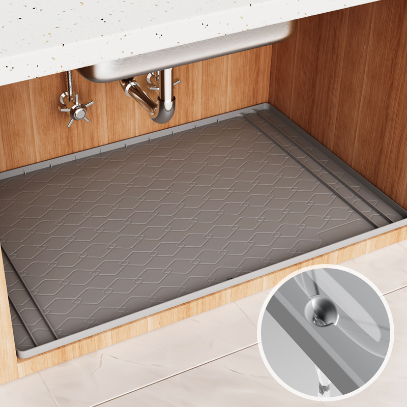 Silicone Under Sink Mat Kitche - Home Essentials Bathroom Storage 评论和价格