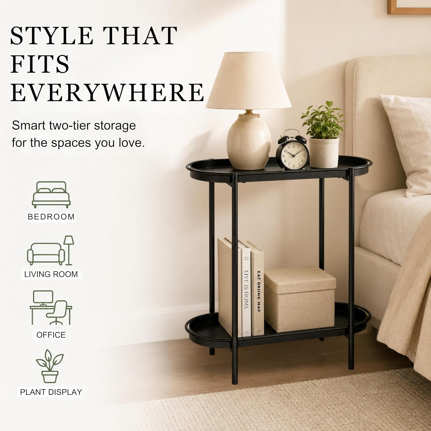 Large Metal 2-Tier Multi-Purpo - Home Essentials Bathroom Rack 评论和价格