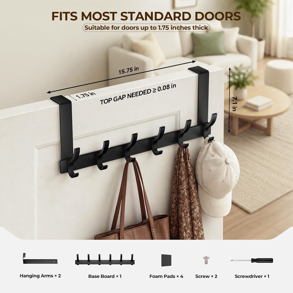 Over The Door Hooks, Door Hang - Home Essentials Bathroom Rack 评论和价格