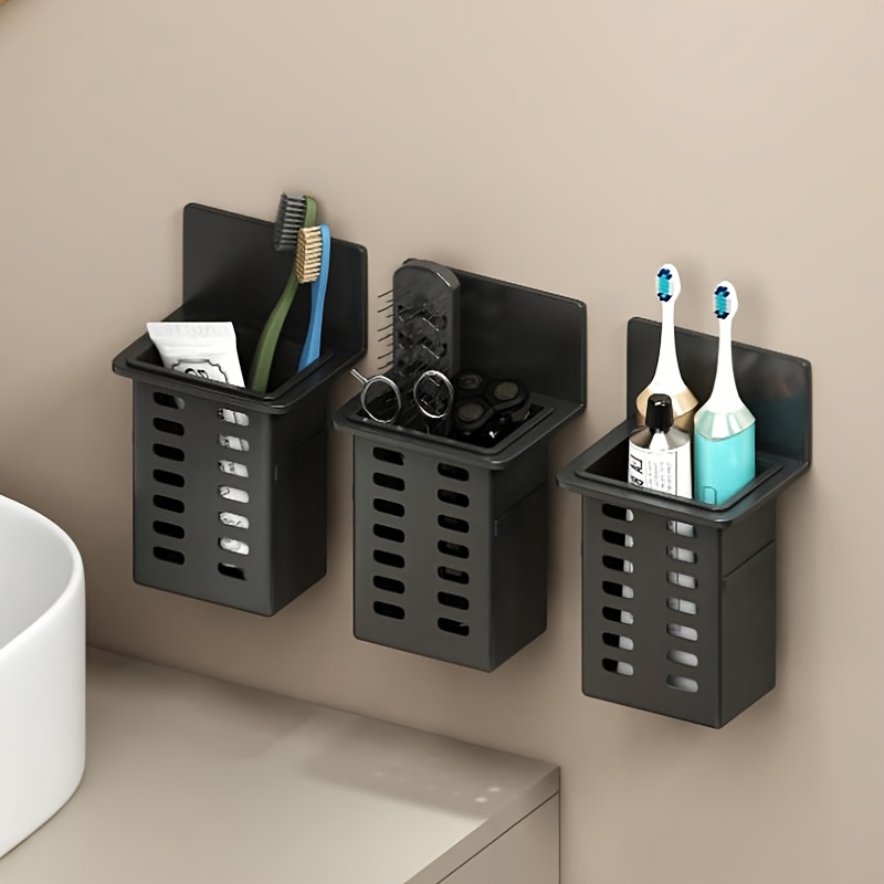 1/2 piece set of plastic wall- - Home Essentials Bathroom Rack 评论和价格