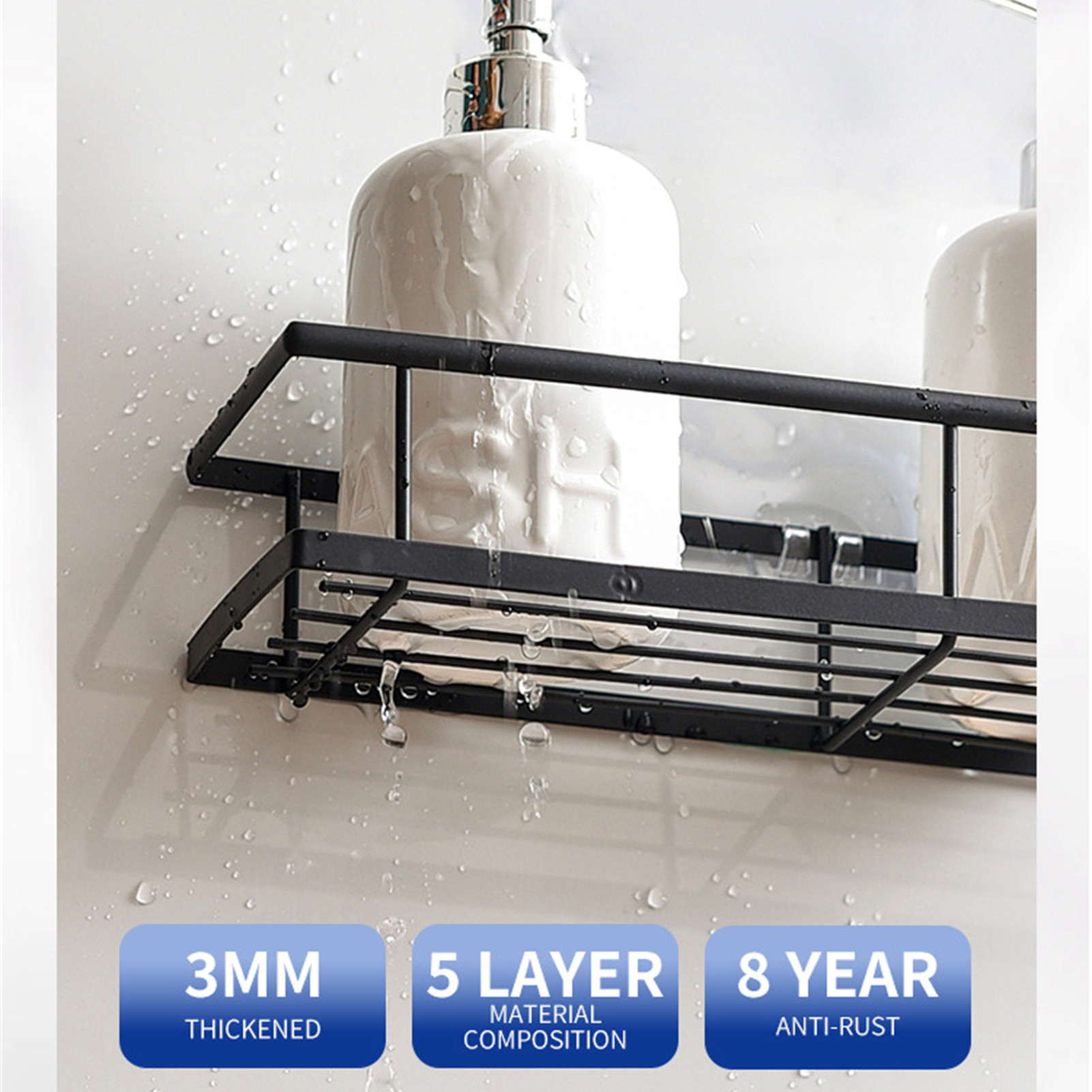 Bathroom Organizer Shower Cadd - Home Essentials Bathroom Rack 评论和价格