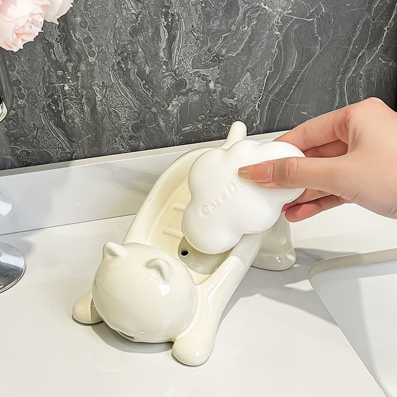 Cute Cat Drain Soap Holder Con - Bathroom Home Improvement 评论和价格