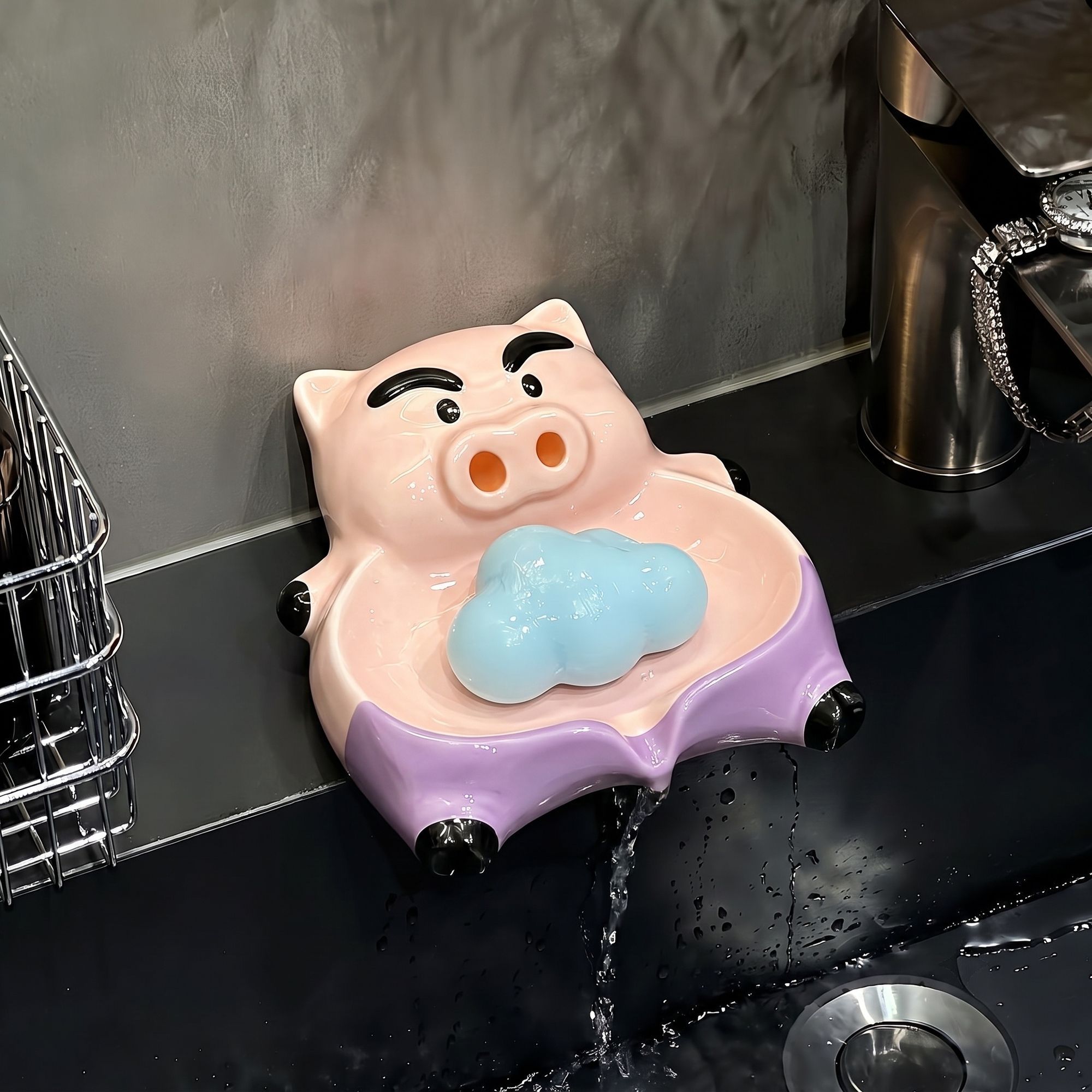 Cute Bo‑chan Soap Dish, Creati - Home Goods Bathroom Vanity 评论和价格