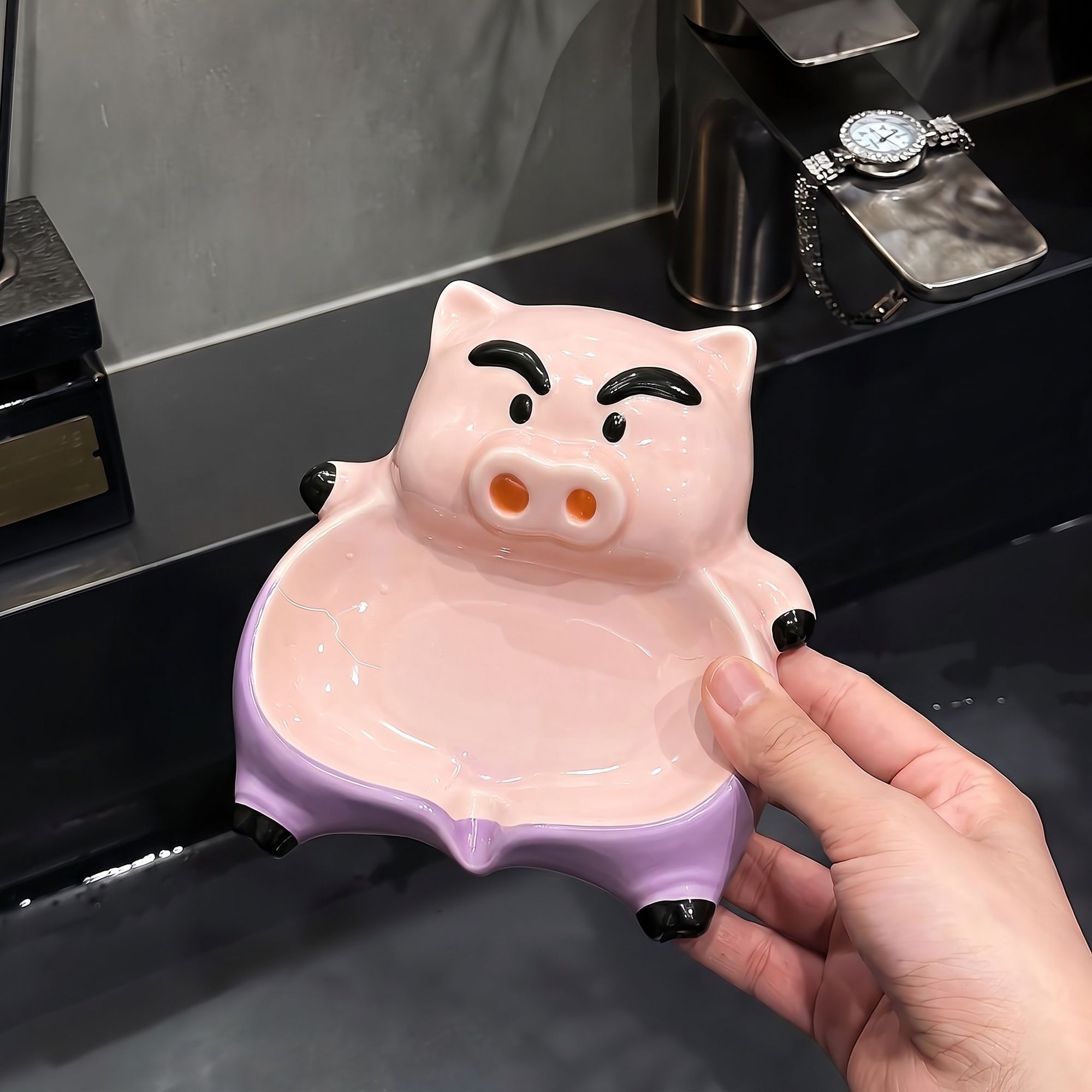Cute Bo‑chan Soap Dish, Creati - Home Goods Bathroom Vanity 评论和价格