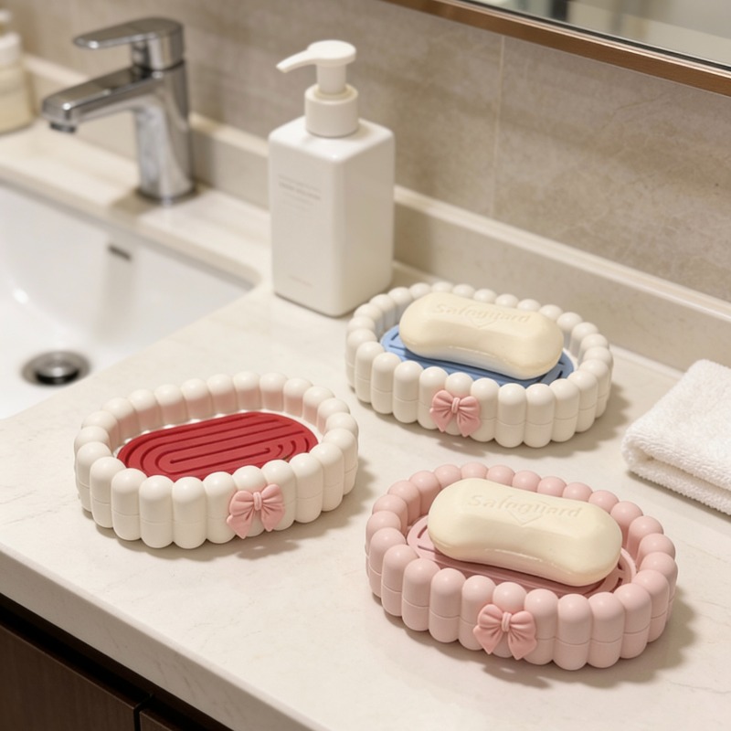 Home Bathroom Drain Soap Box,  - Home Essentials Bathroom Rack 评论和价格