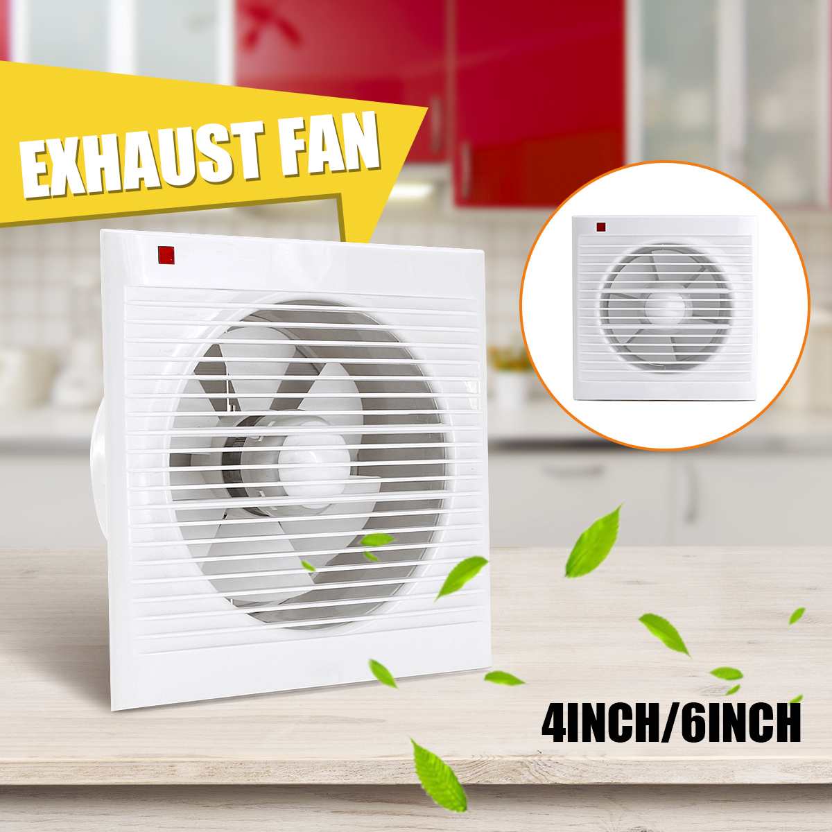 4 Inch 6 Inch 8 Inch 220V Mute - Home Bathroom Fan 评论和价格